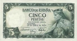 5 Ispanijos pesetos.