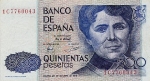 500 Ispanijos pesetų.