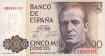 5000 Ispanijos pesetų.