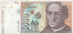 5000 Ispanijos pesetų.