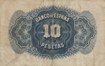 10 Ispanijos pesetų.
