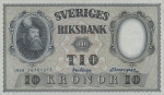 10 Švedijos kronų.