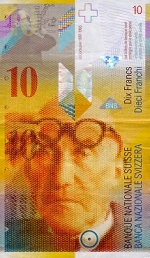 10 Šveicarijos frankų.