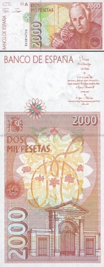 2000 Ispanijos pesetų.