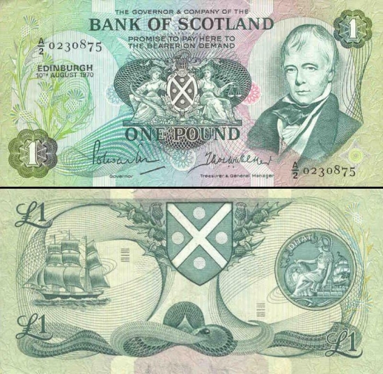 1 Škotijos svaras.