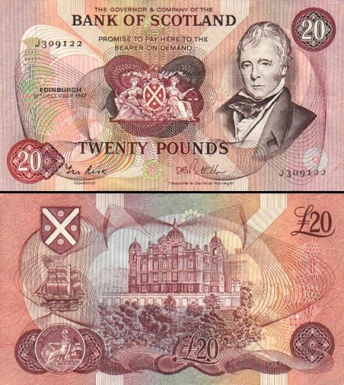 20 Škotijos svarų.