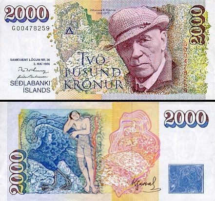 2000 Islandijos kronų.