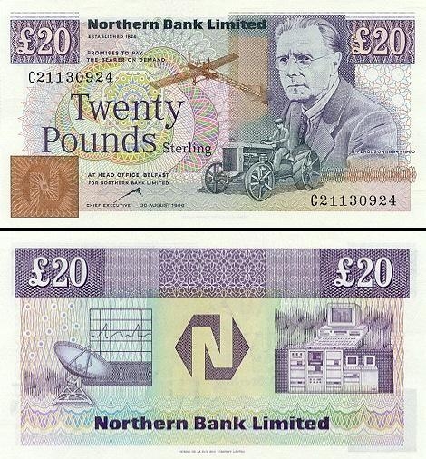 20  Šiaurės Airijos svarų.