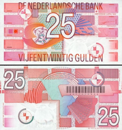 25 Olandijos guldenai