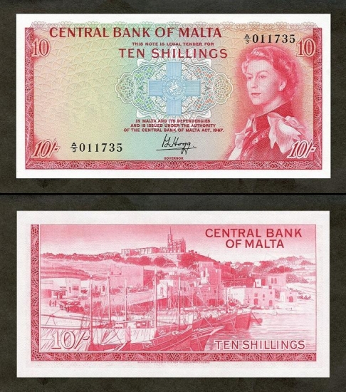 10 Maltos šilingų.