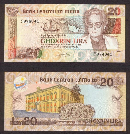 20 Maltos lirų.