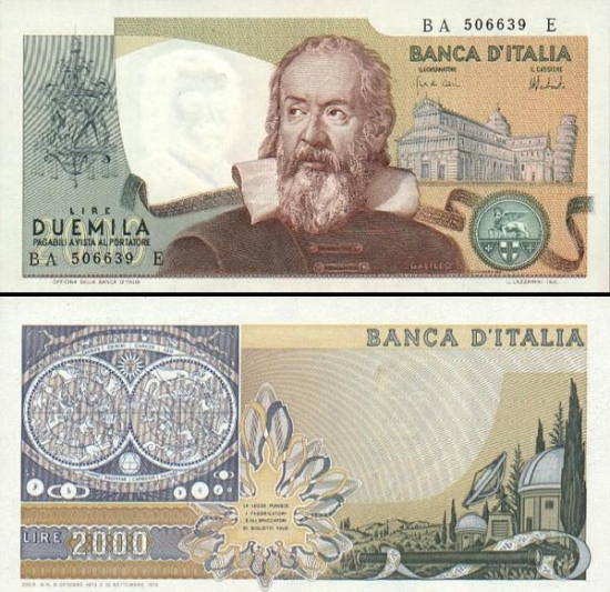 2000 Italijos lirų.