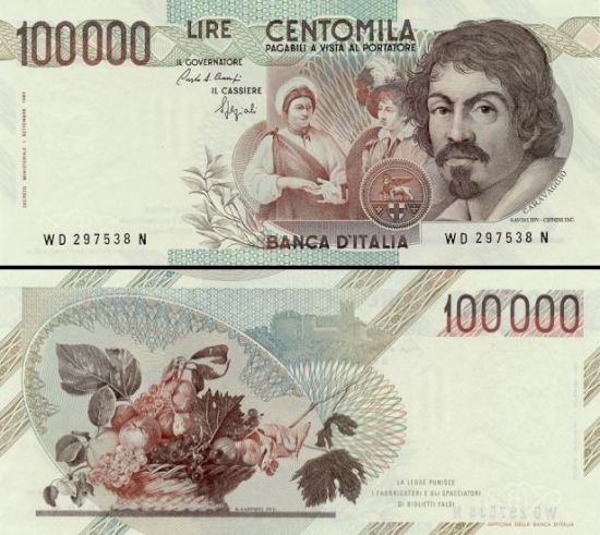 100000 Italijos lirų.