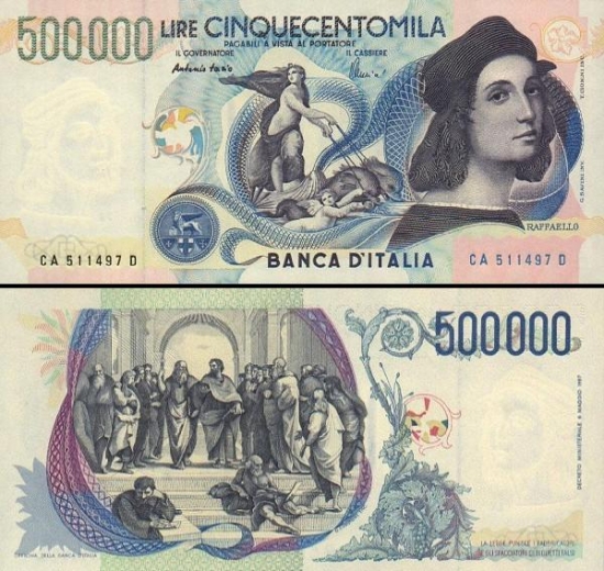 500000 Italijos lirų.