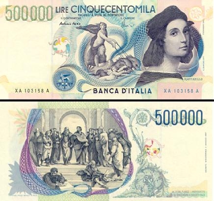 500000 Italijos lirų.