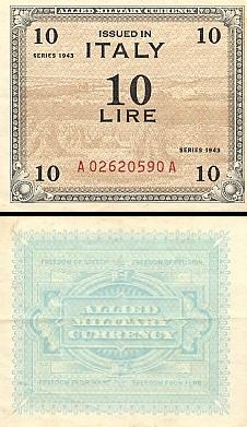 10 Italijos lirų.