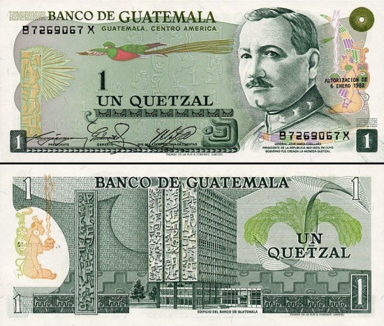 1 Gvatemalos kvedzalas.