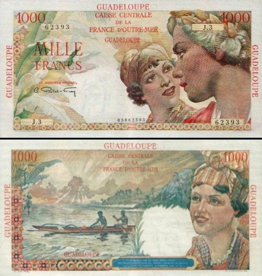 1000 Gvadelupės frankų.