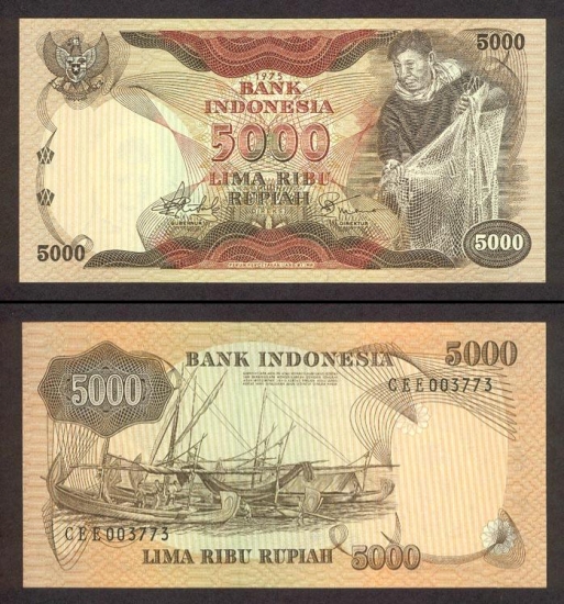 5000 Indonezijos rupijų. 