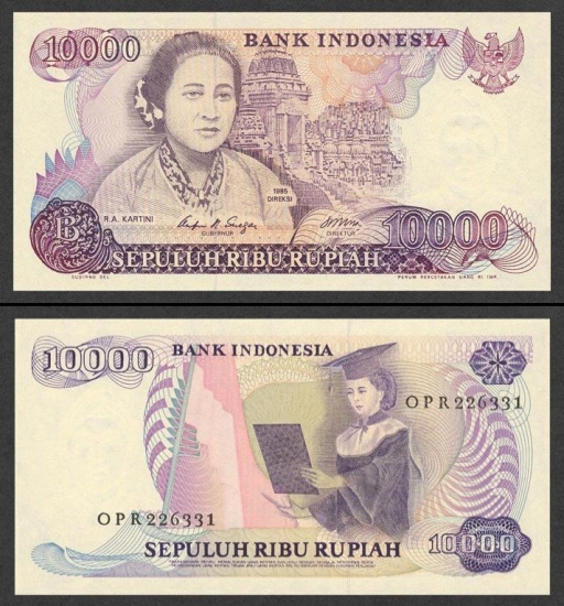 10000 Indonezijos rupijų. 