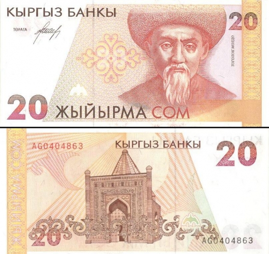 20 Kirgizijos somų. 