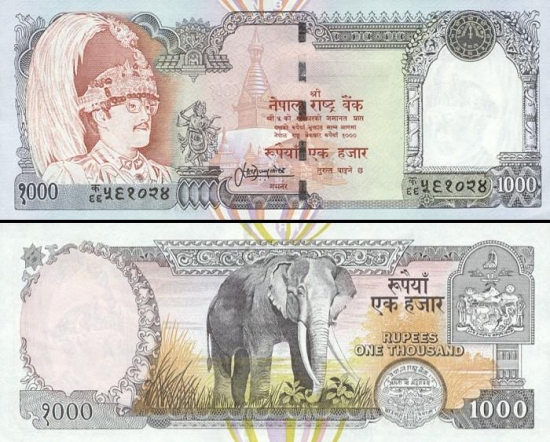 1000 Nepalo rupijų.