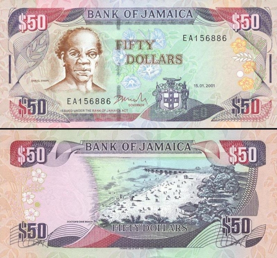50 Jamaikos dolerių.