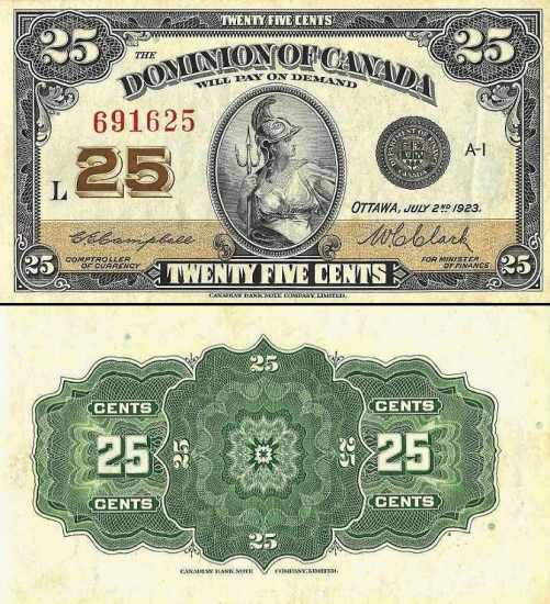 25 Kanados centai.