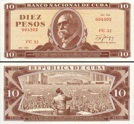 10 Kubos pesų.