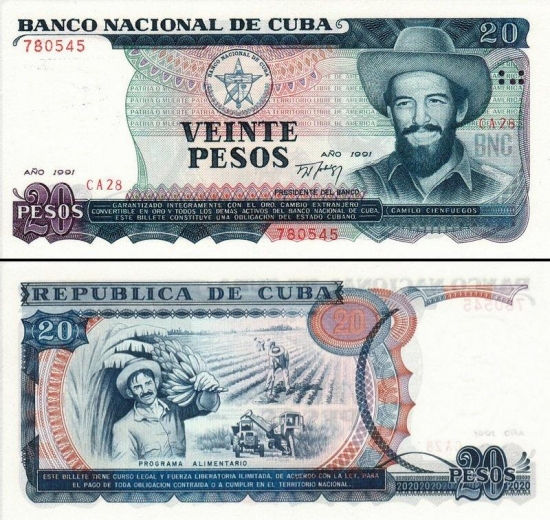 20 Kubos pesų.