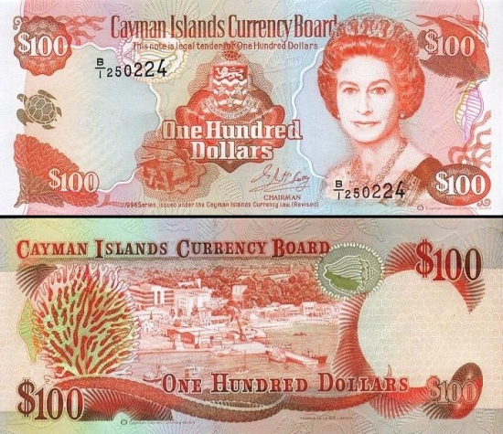100 Kaimanų salų dolerių.