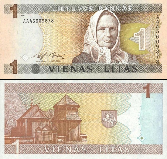 1 Lietuvos litas.