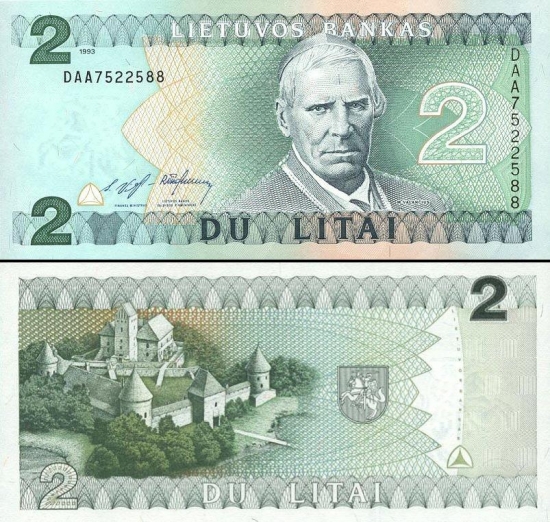 2 Lietuvos litai.