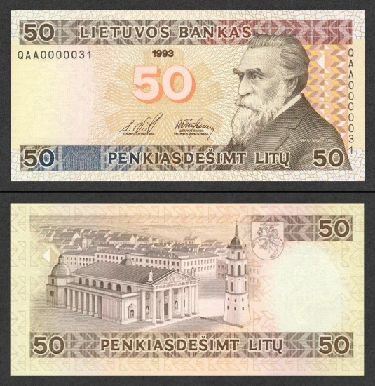 50 Lietuvos litų.