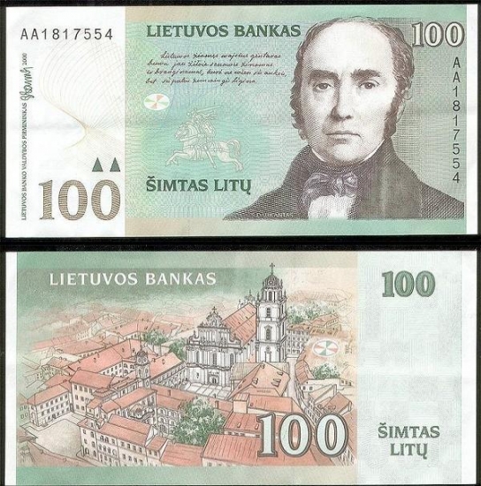 100 Lietuvos litų.