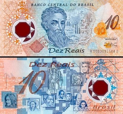 10 Brazilijos realų.