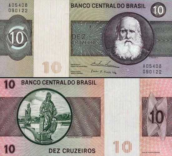 10 Brazilijos kruzeirų.