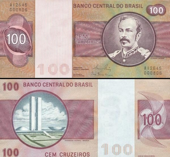 100 Brazilijos kruzeirų.