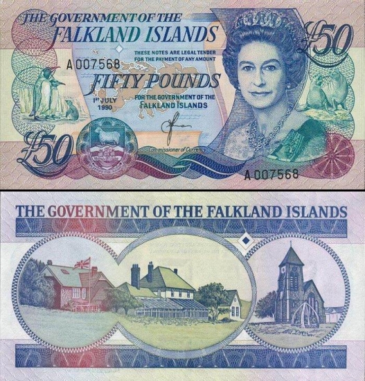 50 Falklando salų svarų.