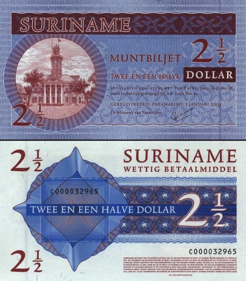 2,5 Surinamo dolerio.