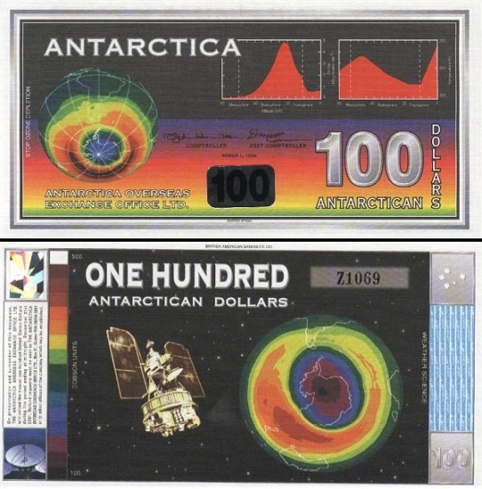 100 Antarktidos dolerių.