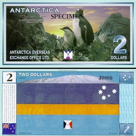 2 Antarktidos doleriai.