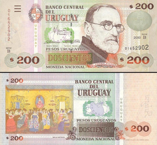 200 Urugvajaus pesų.