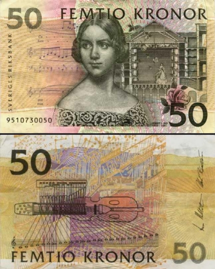 50 Švedijos kronų.