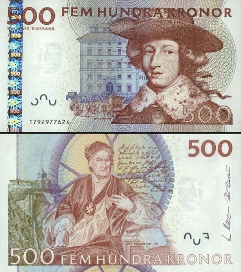 500 Švedijos kronų.