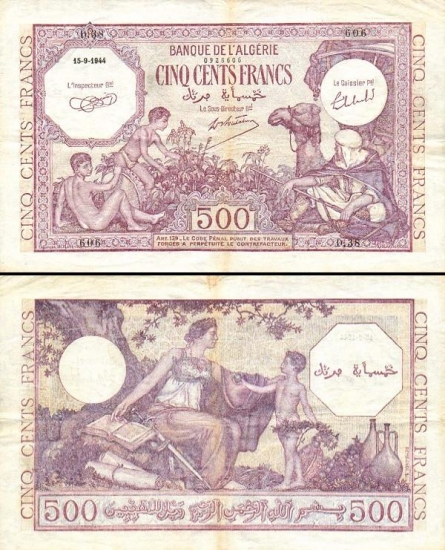 500 Alžyro frankų.
