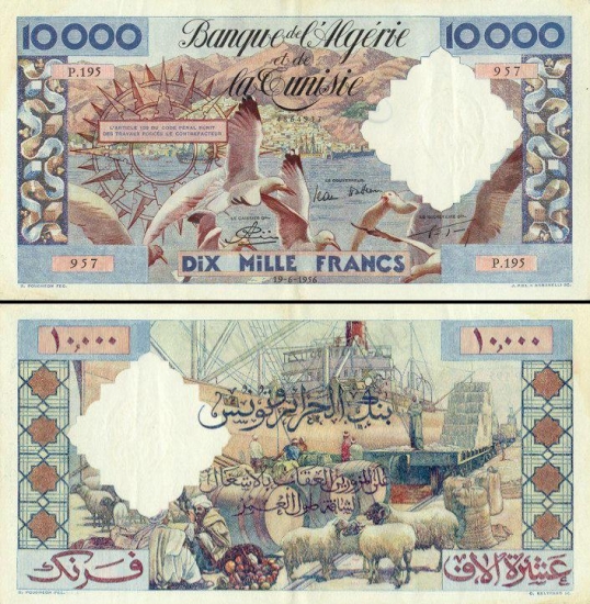 10000 Alžyro frankų.