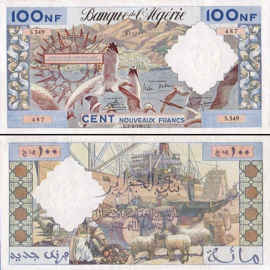 100 Alžyro naujųjų frankų.