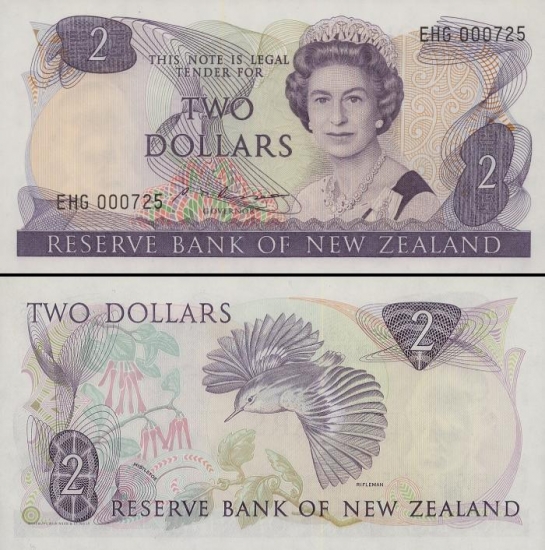 2 Naujosios Zelandijos doleriai.