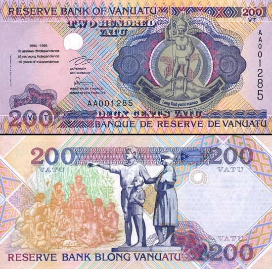 200 Vanuatu vatu.